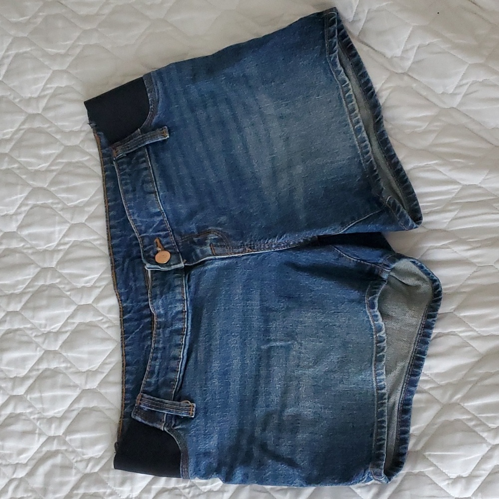 Isabel Maternity Midi Jean Shorts Size 2